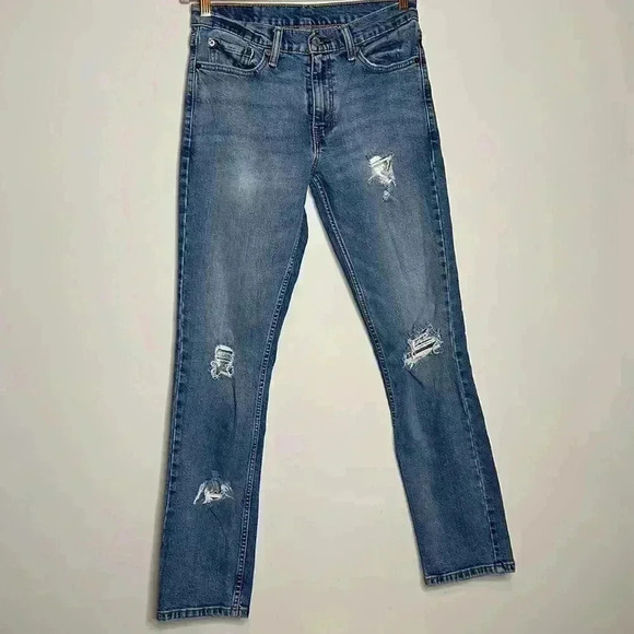 Levi’s Blue Ripped Jeans - Picture 3 of 9